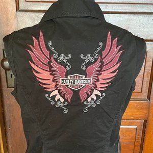 Harley Davidson Medium Zip-up Top